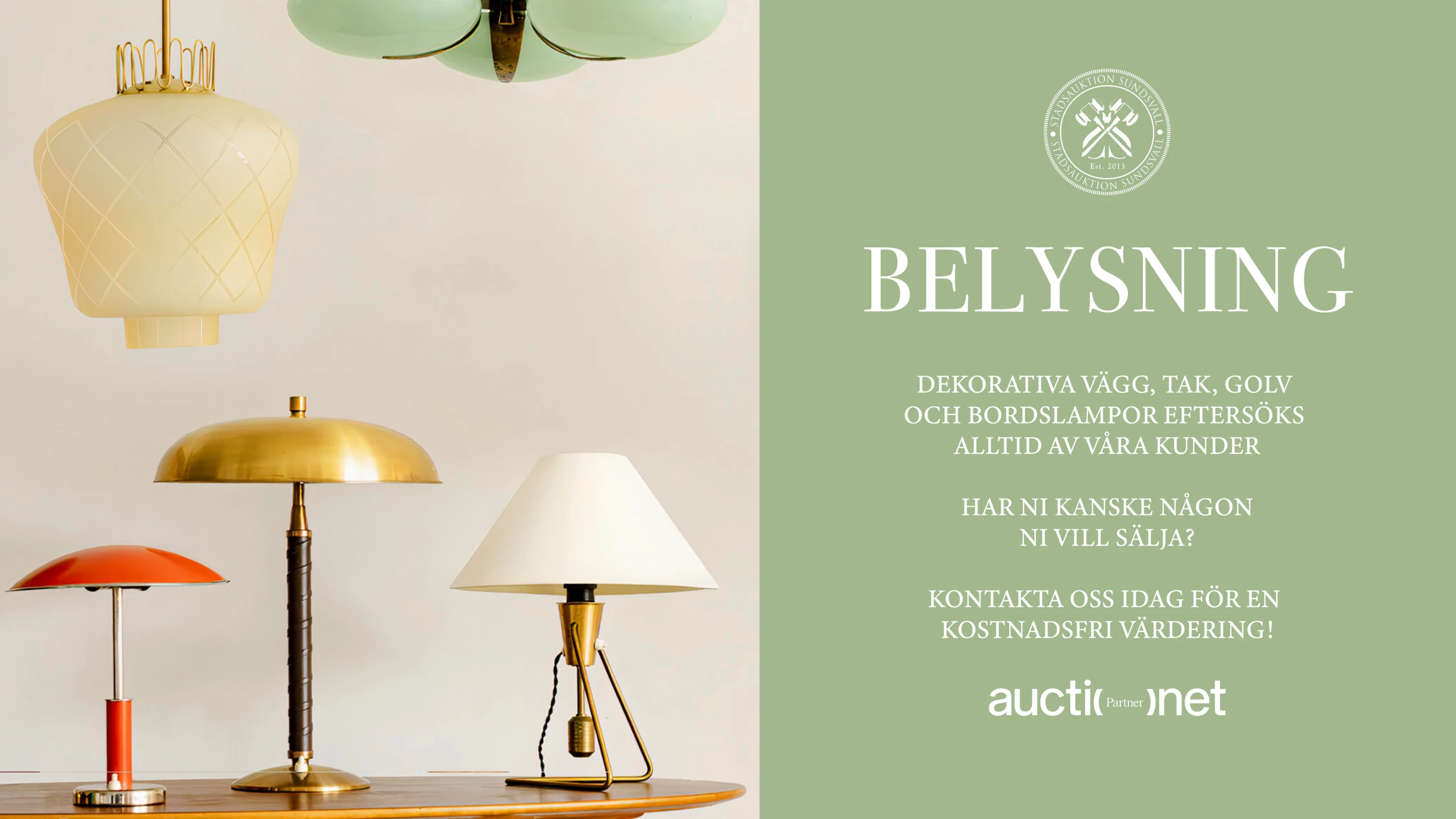 Belysning — dekorativa lampor eftersöks alltid av våra kunder